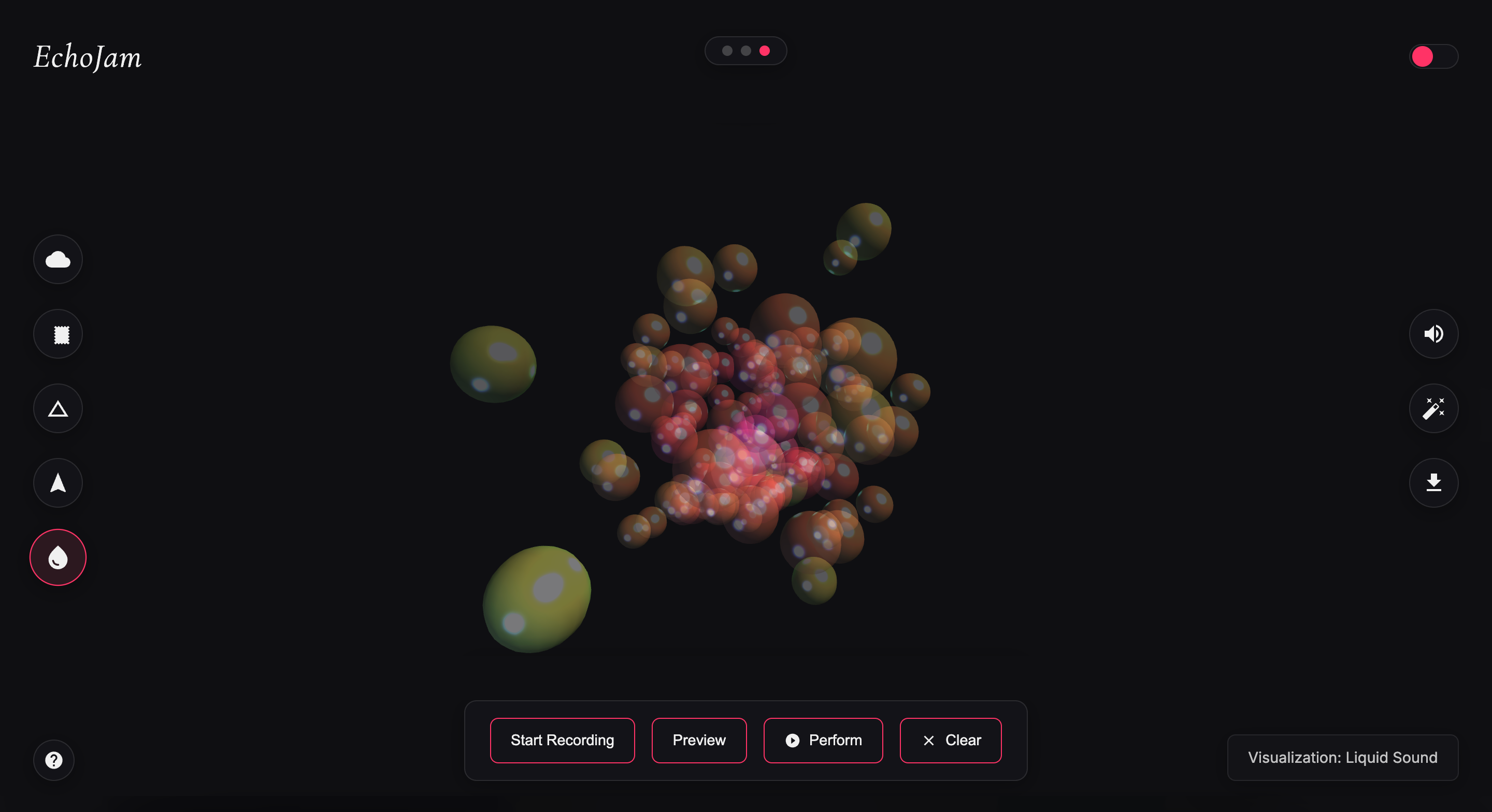 EchoJam - An audio-visual composition tool